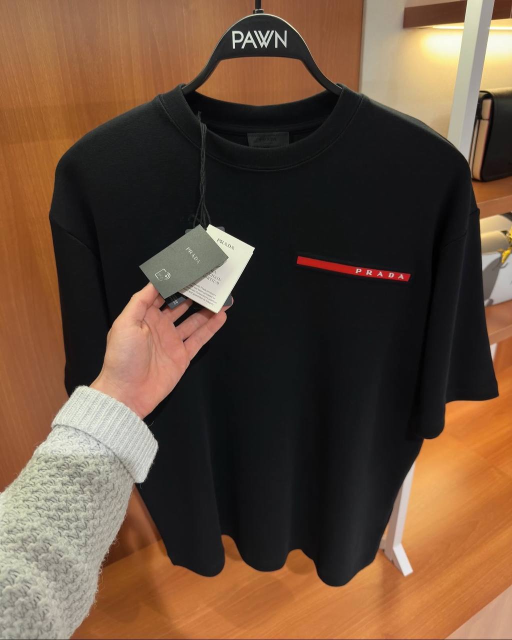 Prada Linea Rossa Piqué T-Shirt UK Reps AAA Quality