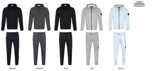 Stone Island Garment Dyed Cotton Fleece Tracksuit UK Reps AAA Quality