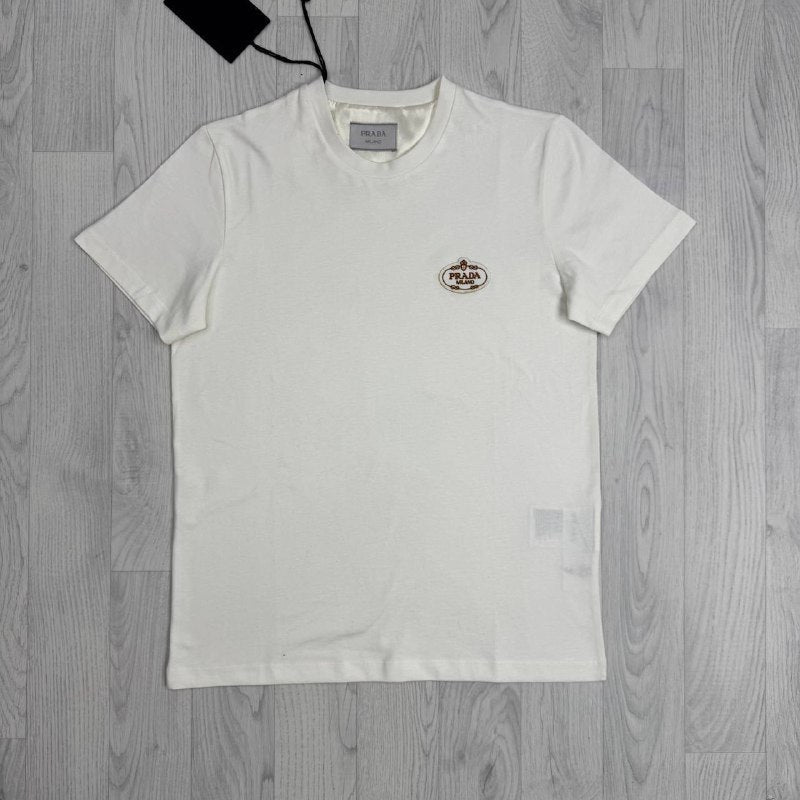 Prada Embroidered logo Cotton T shirts UK Reps AAA Quality