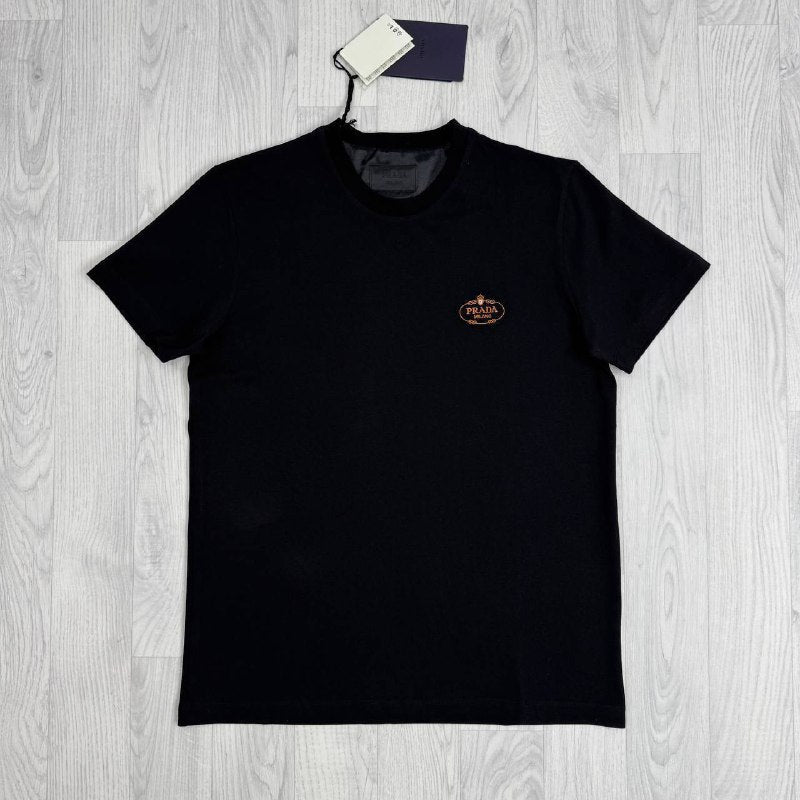 Prada Embroidered logo Cotton T shirts UK Reps AAA Quality