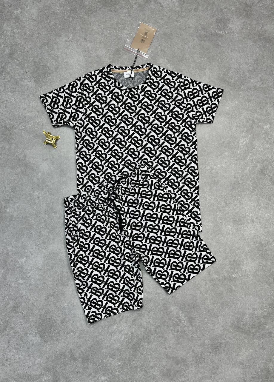 Burberry TB Monogram T-Shirt & Shorts Set UK Reps AAA Quality
