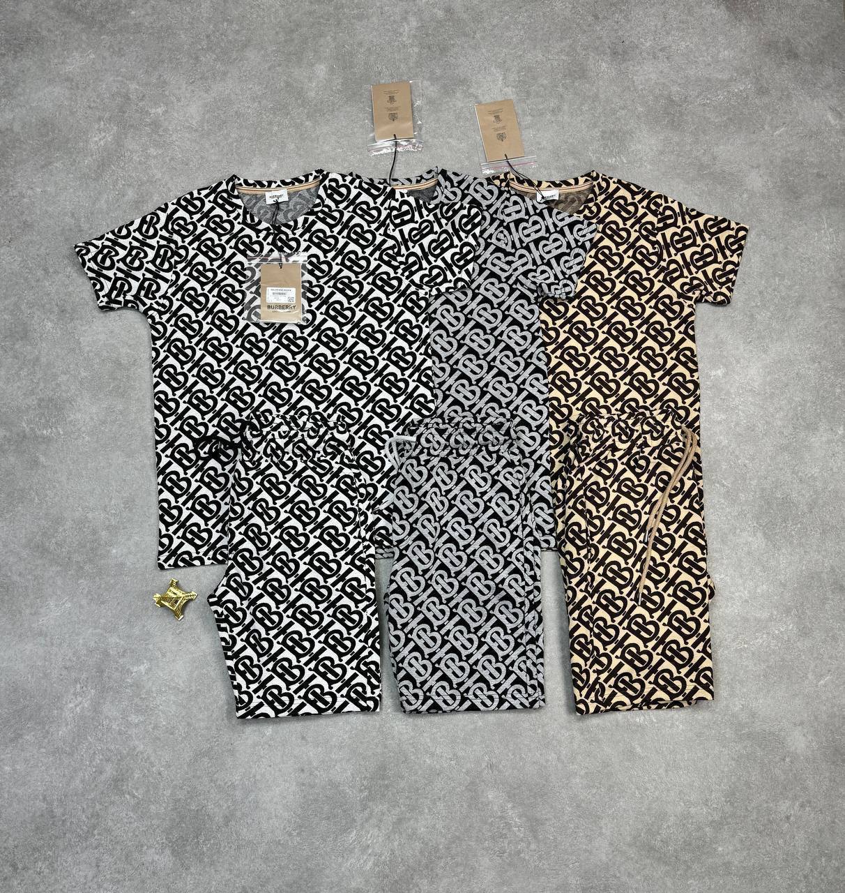 Burberry TB Monogram T-Shirt & Shorts Set UK Reps AAA Quality