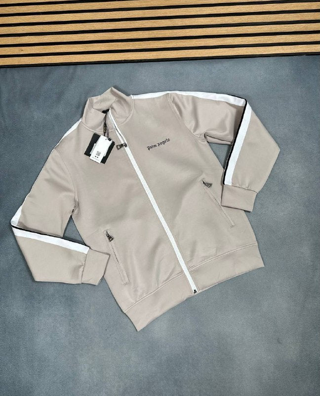 Palm Angels Classic Tracksuit Set - Light Beige & White AAA Quality Reps UK