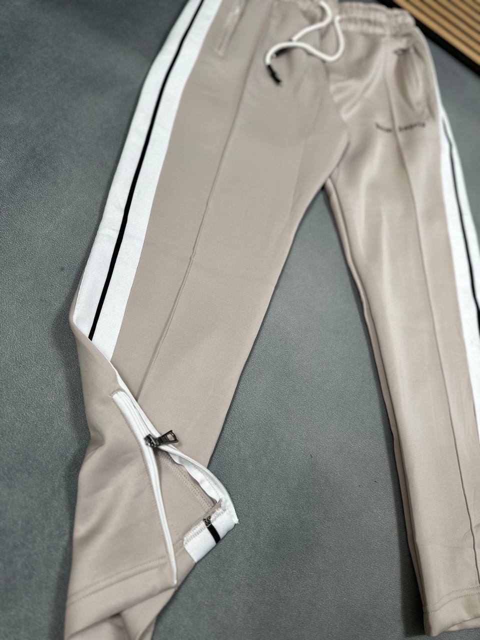 Palm Angels Classic Tracksuit Set - Light Beige & White AAA Quality Reps UK