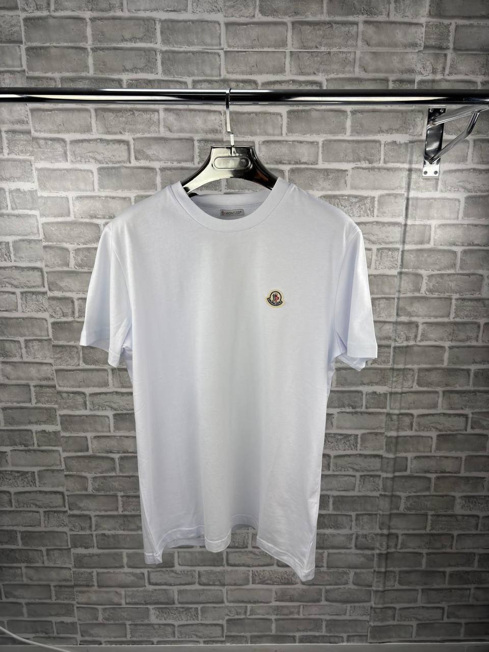 Moncler Logo Patch Cotton T-Shirt UK Reps AAA Quality