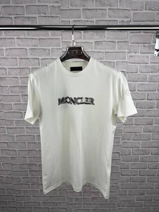 Moncler Blurred-Logo Cotton T-Shirt UK Reps AAA Quality