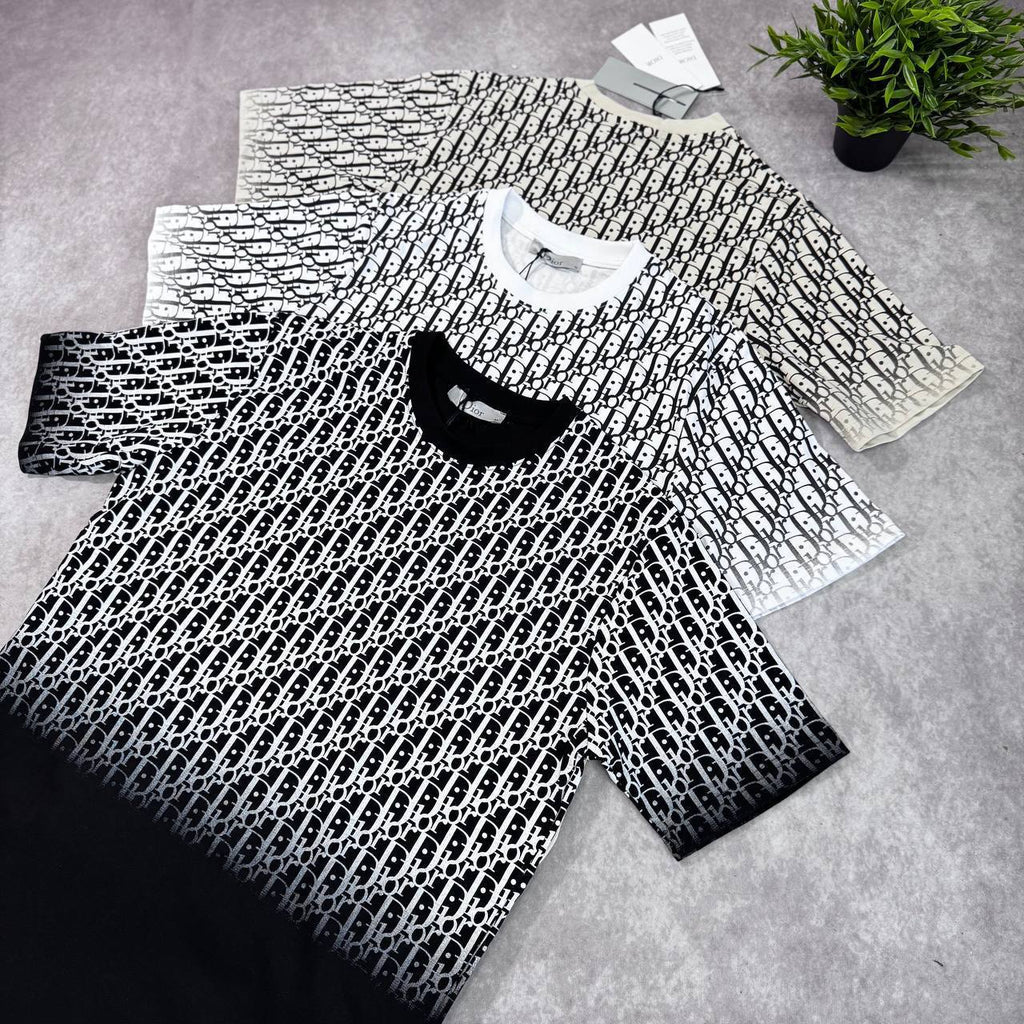 Dior Oblique Gradient Monogram Cotton Jersey T-Shirt AAA Quality Reps UK