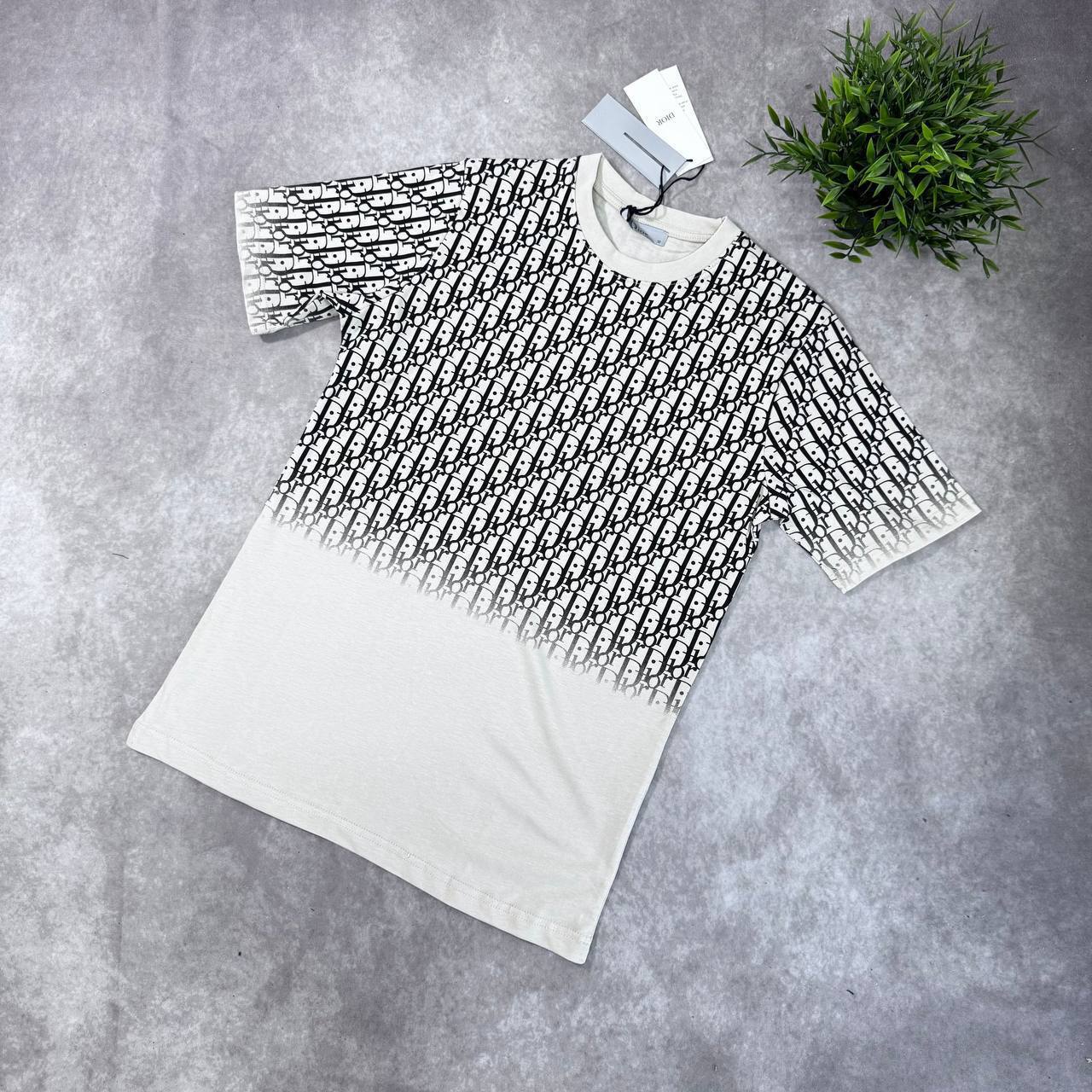 Dior Oblique Gradient Monogram Cotton Jersey T-Shirt AAA Quality Reps UK