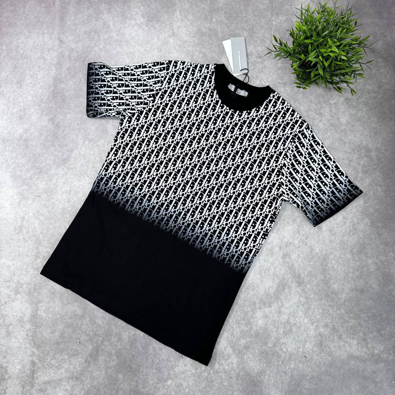 Dior Oblique Gradient Monogram Cotton Jersey T-Shirt AAA Quality Reps UK