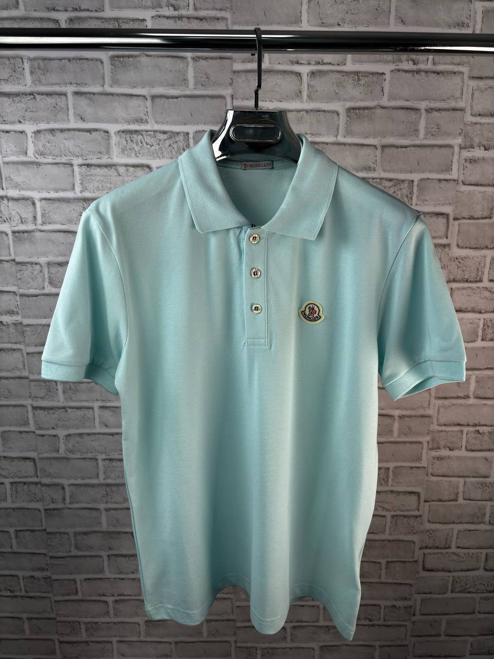 Moncler Logo-Patch Cotton Polo Shirt UK Reps AAA Quality