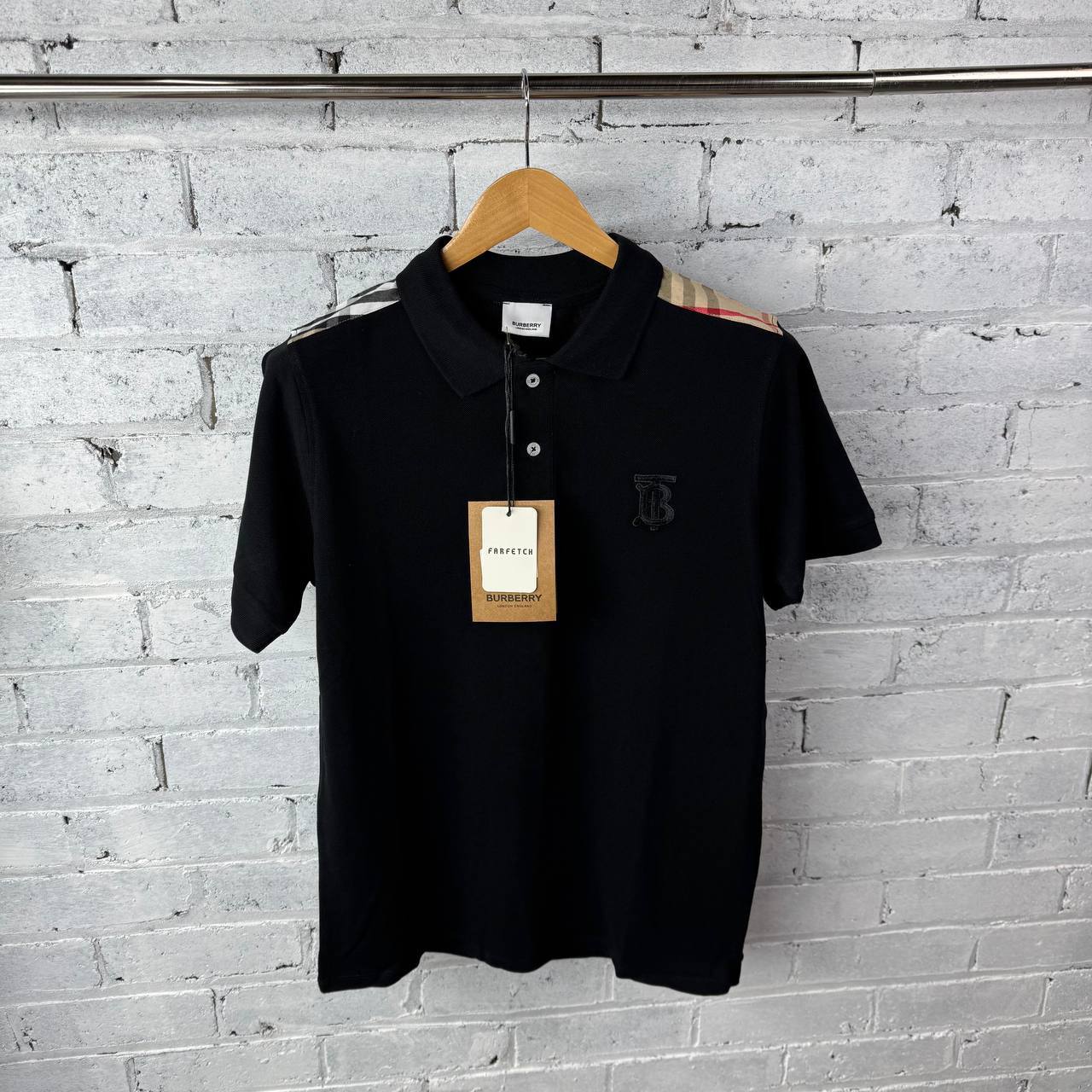 Burberry Cotton Piqué Monogram Motif Polos UK Reps AAA Quality