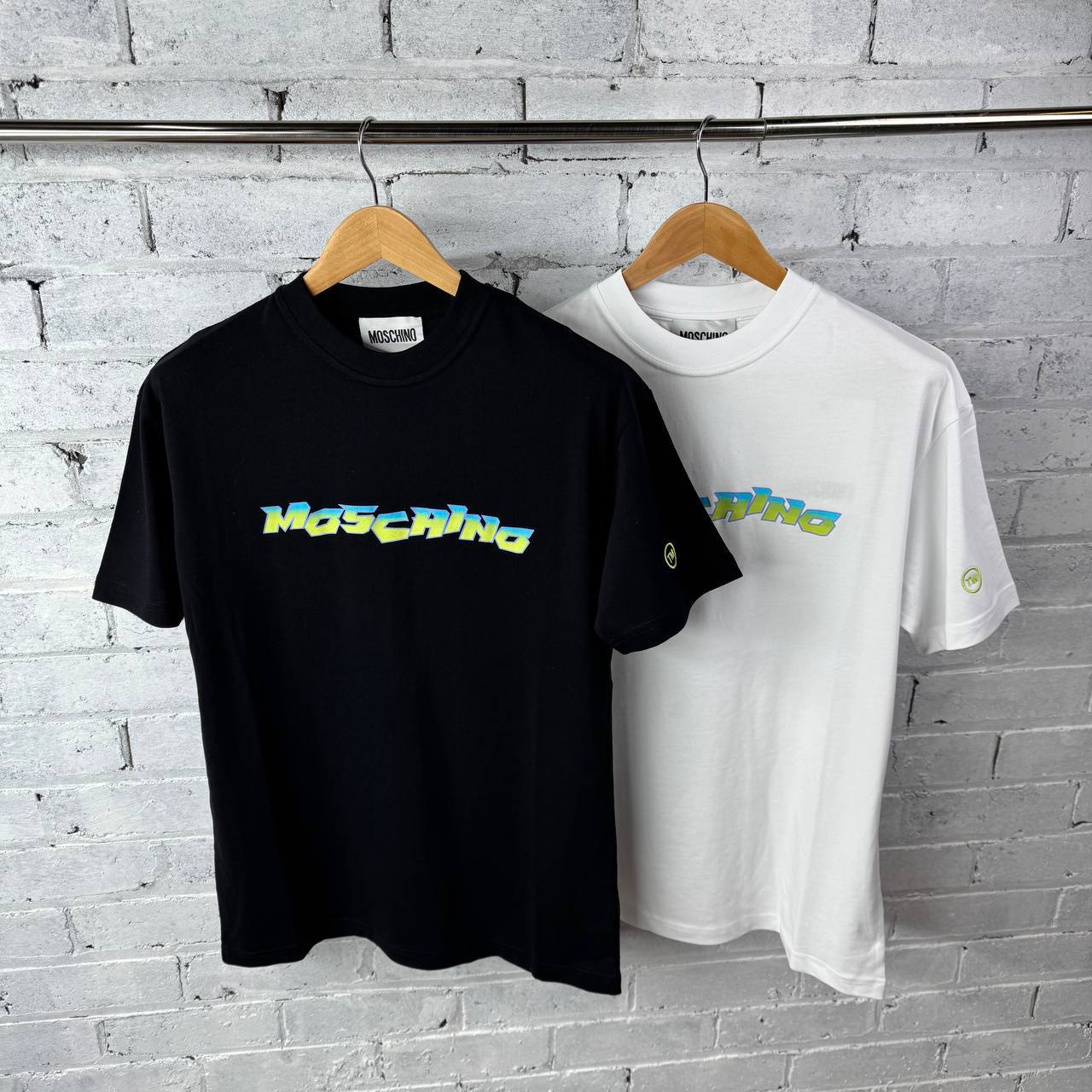 Moschino Surf Logo Organic Cotton T-Shirts UK Reps AAA Quality