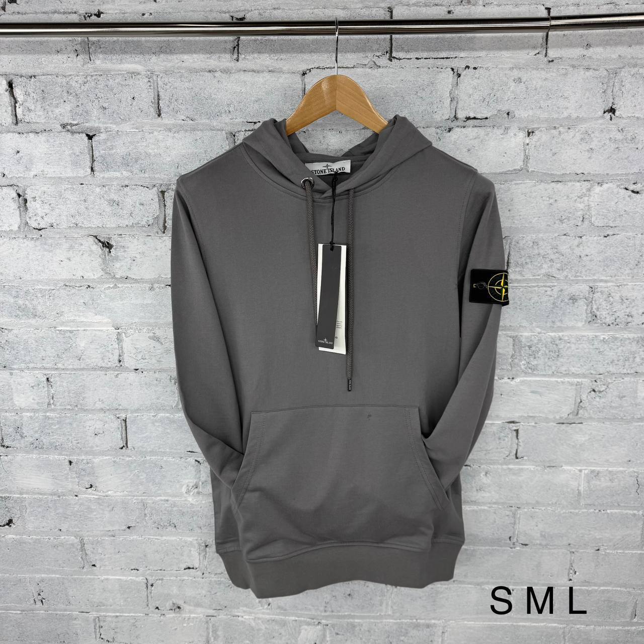 Stone Island Brushed Cotton Fleece Hoodie UK Reps AAA Quality