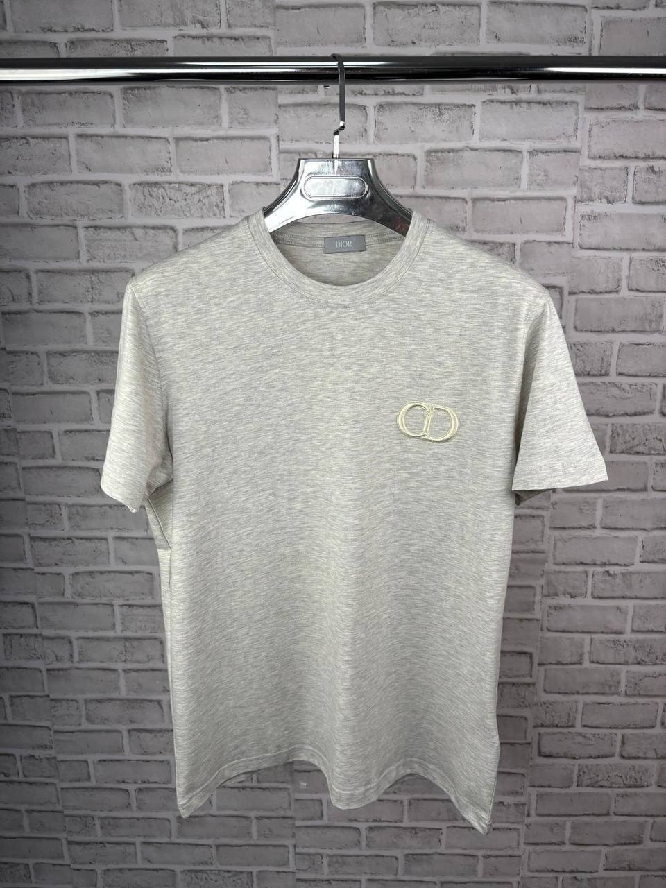 Dior CD Icon Relaxed-Fit T-Shirt in Grey Cotton Jersey UK Reps AAA Quality