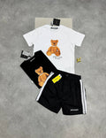Palm Angels Men's Luxury "Bear in Mind" T-Shirt & Track Swim Shorts Set AAA Quality Reps UK