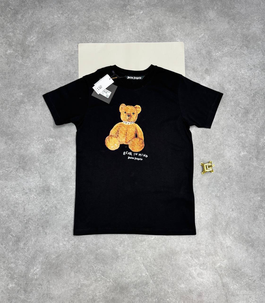 Palm Angels Men's Luxury "Bear in Mind" T-Shirt & Track Swim Shorts Set AAA Quality Reps UK