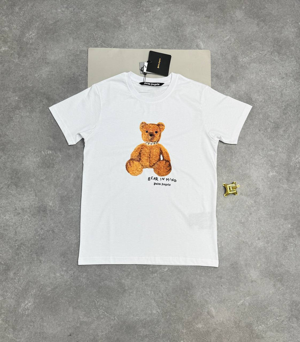 Palm Angels Men's Luxury "Bear in Mind" T-Shirt & Track Swim Shorts Set AAA Quality Reps UK