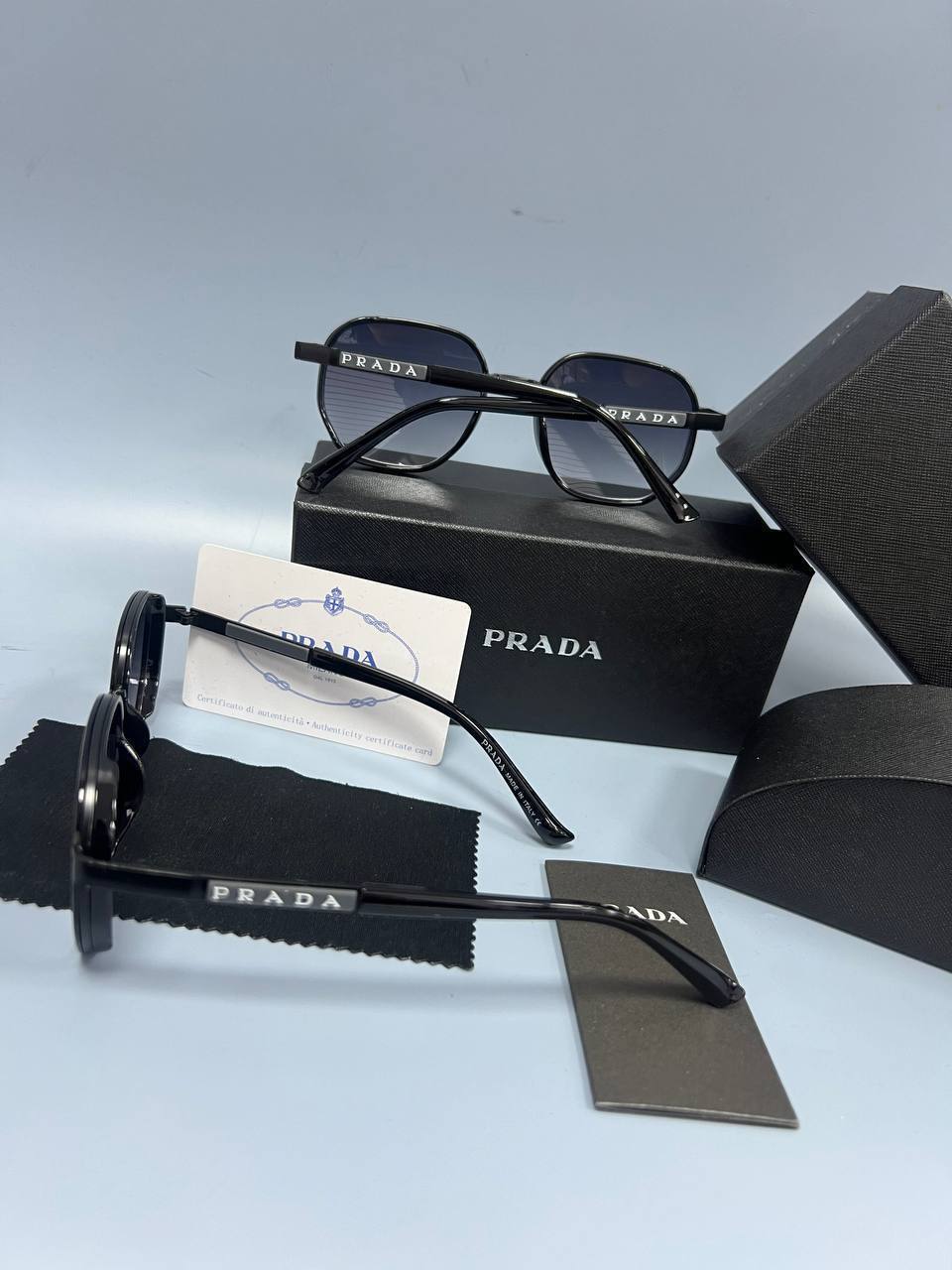 Prada PR 67XS Square Full Rim Metal Sunglasses UK Reps AAA Quality