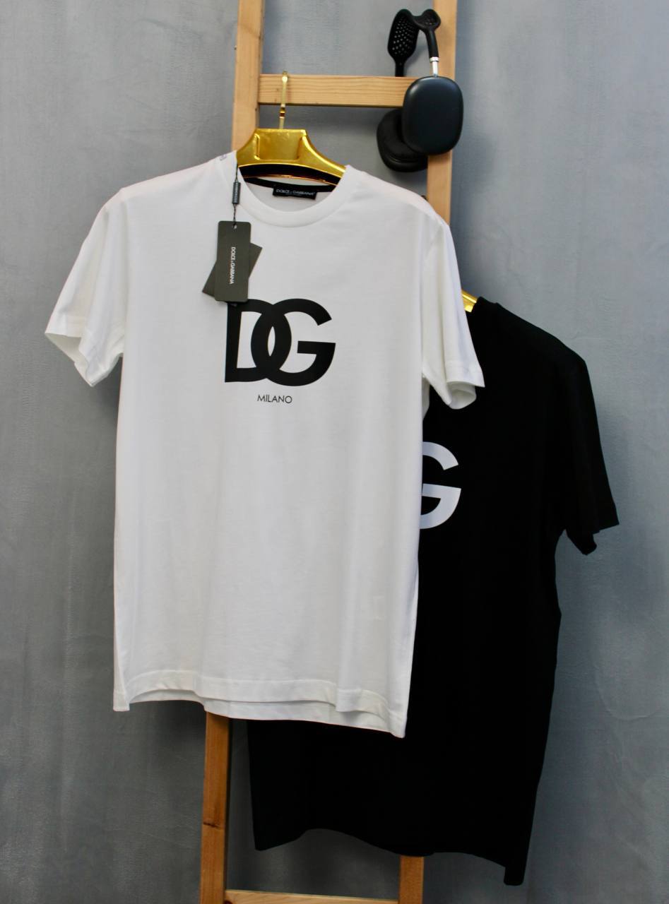 Dolce & Gabbana Cotton T-shirt With DG Logo Print Man UK Reps AAA Quality