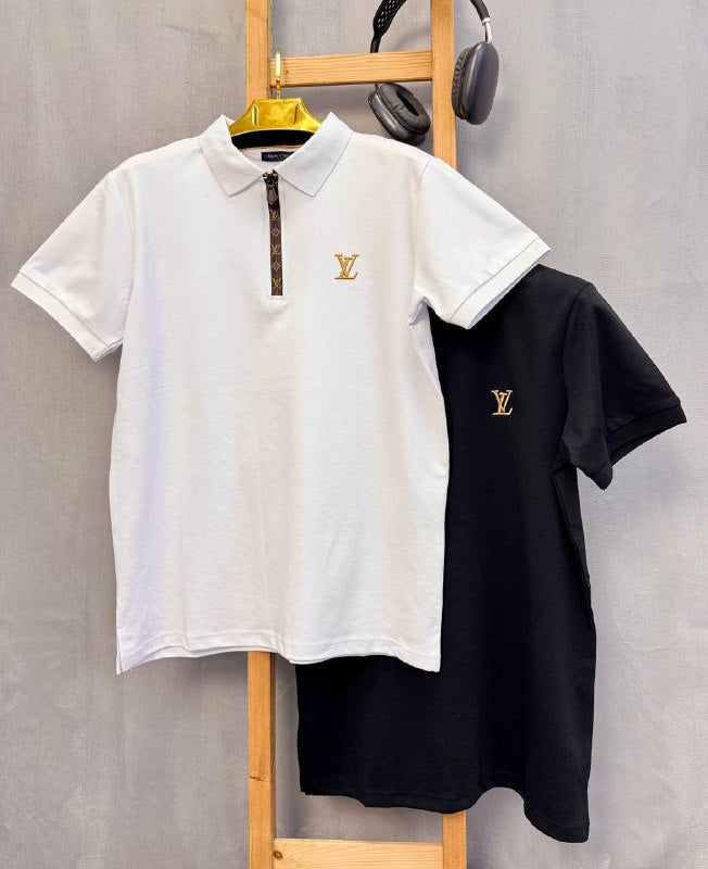 Louis Vuitton Jacquard Collar Premium Polo Shirts UK Reps AAA Quality