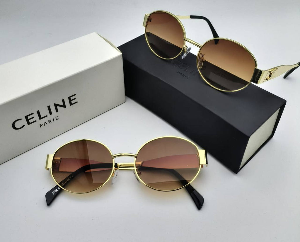 Celine Triomphe Metal Oval Sunglasses UK Reps AAA Quality