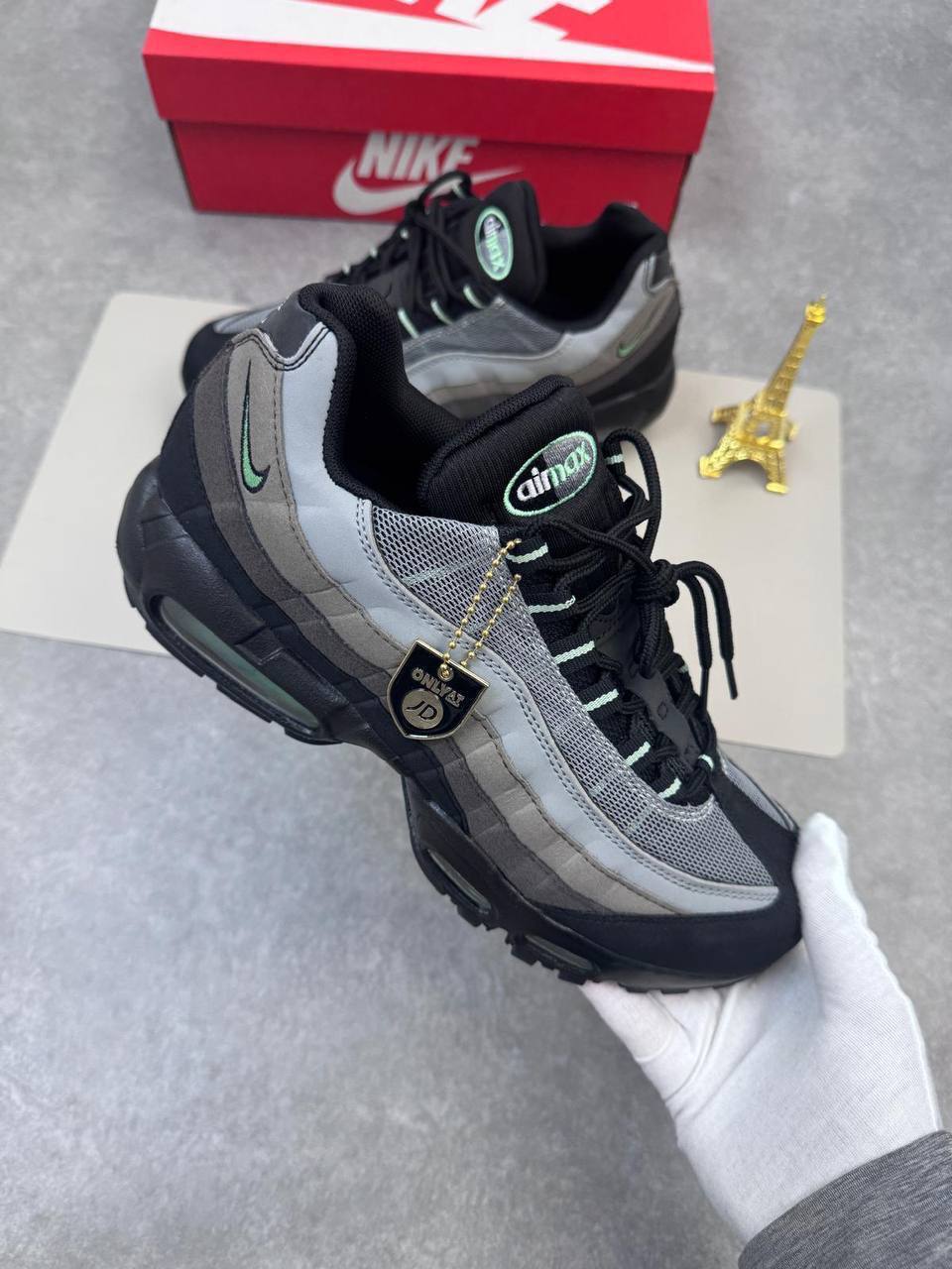 Nike Air Max 95 OG "Black/Game Royal" Retro Running Shoes AAA Quality Reps UK