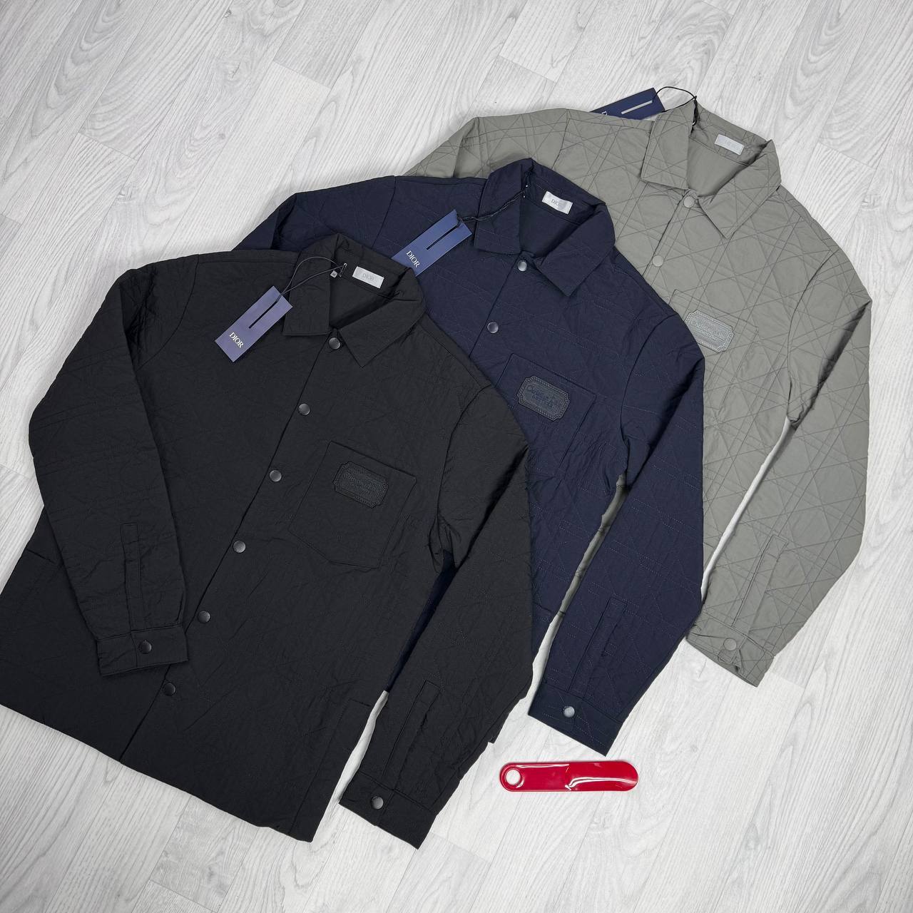 Dior Men’s Cannage Quilted Overshirts UK Reps AAA Quality