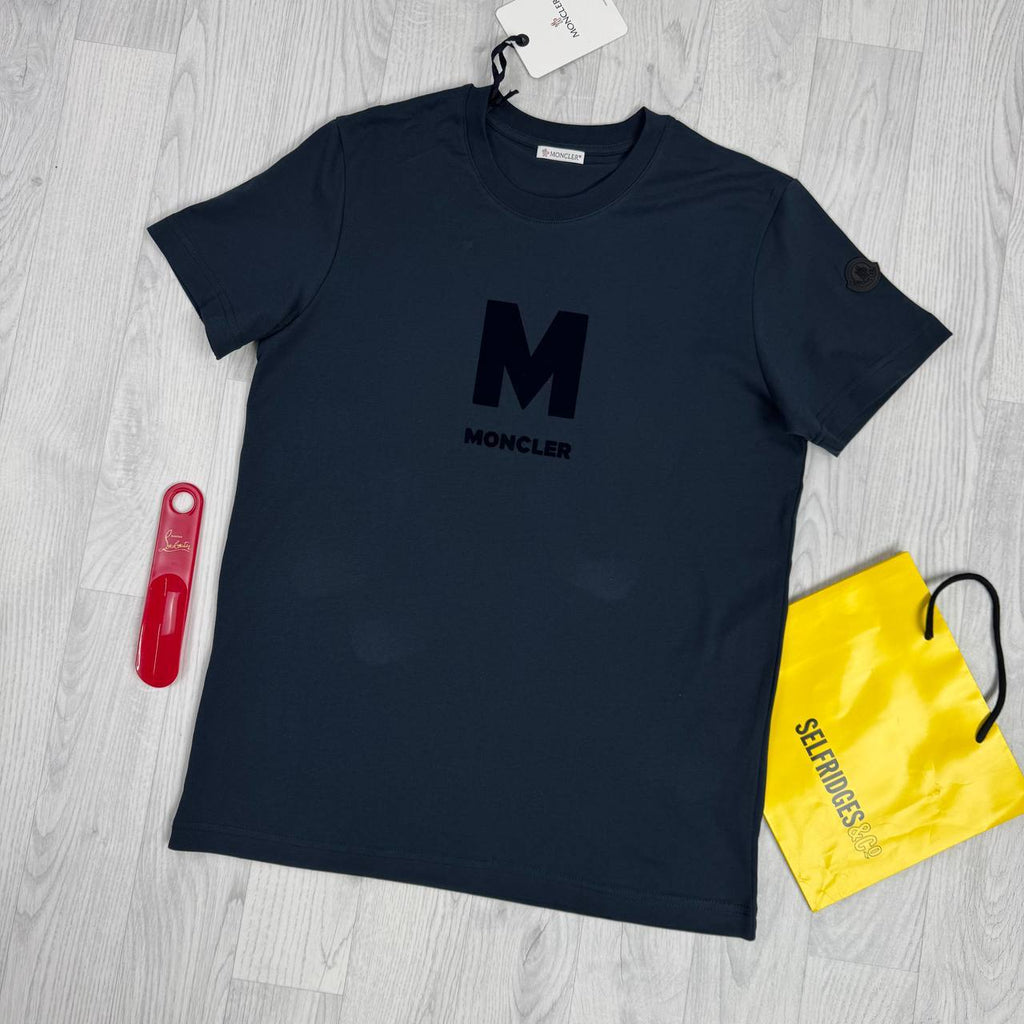 Moncler Big M Logo Cotton T-Shirt UK Reps AAA Quality