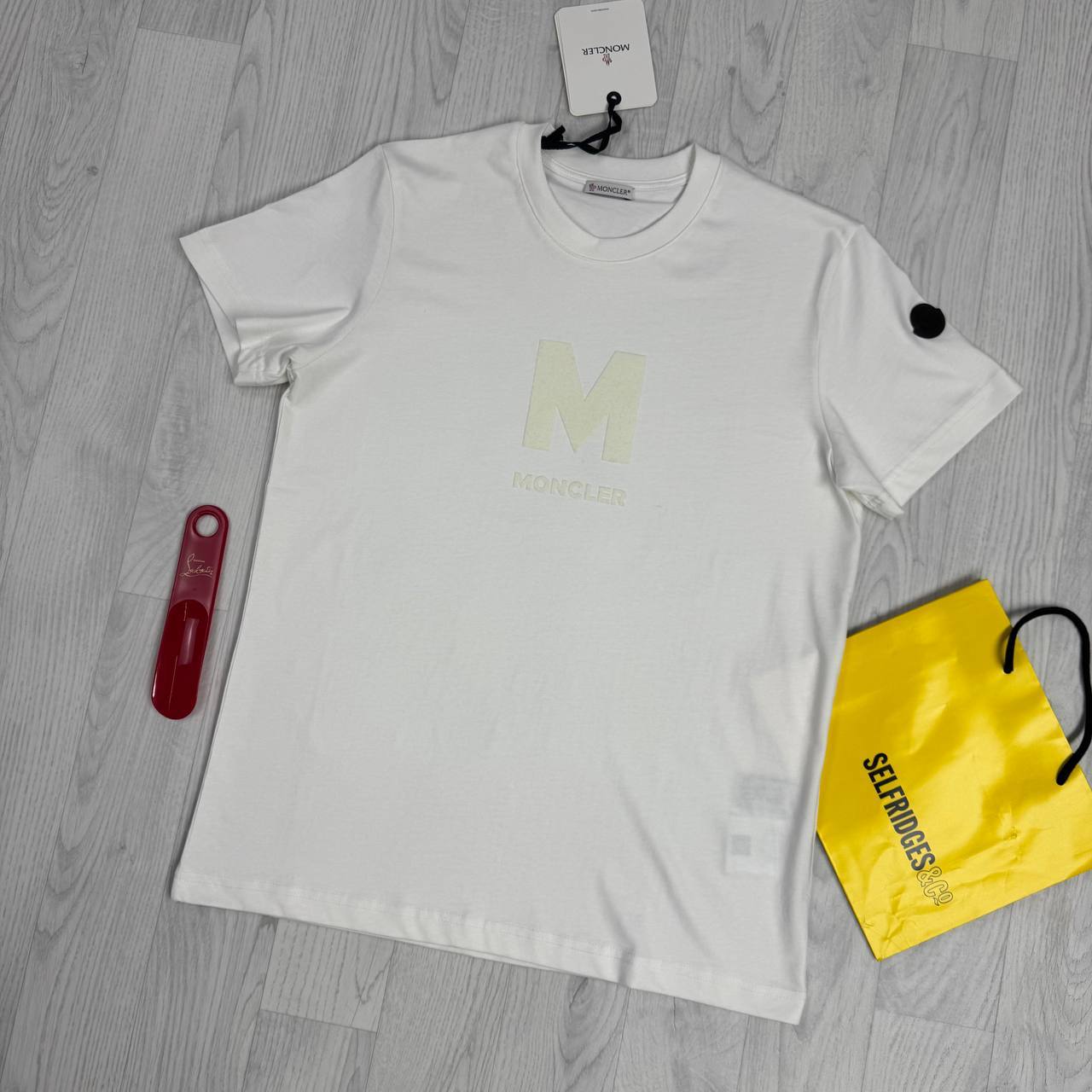 Moncler Big M Logo Cotton T-Shirt UK Reps AAA Quality