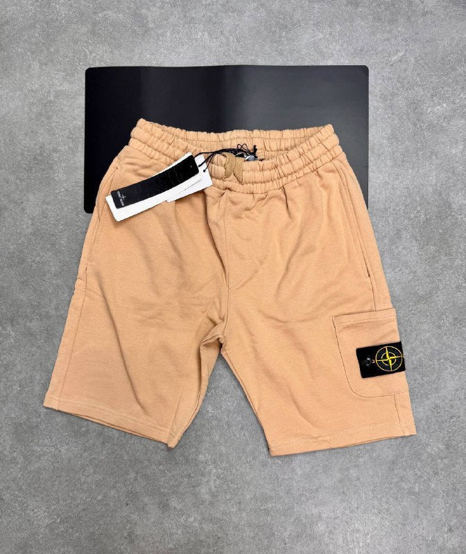Stone Island Garment-Dyed Fleece Bermuda Cargo Shorts Collection AAA Quality Reps UK