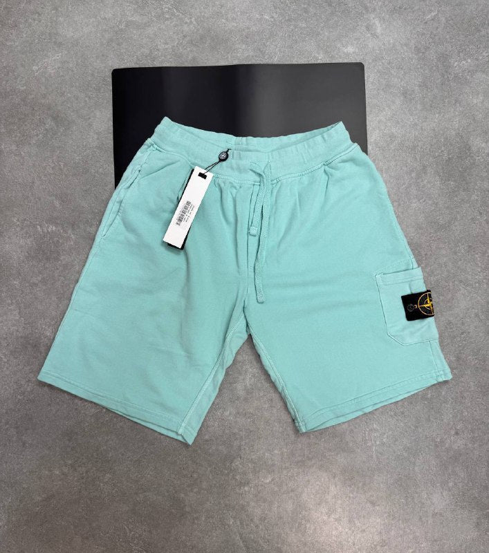 Stone Island Garment-Dyed Fleece Bermuda Cargo Shorts Collection AAA Quality Reps UK