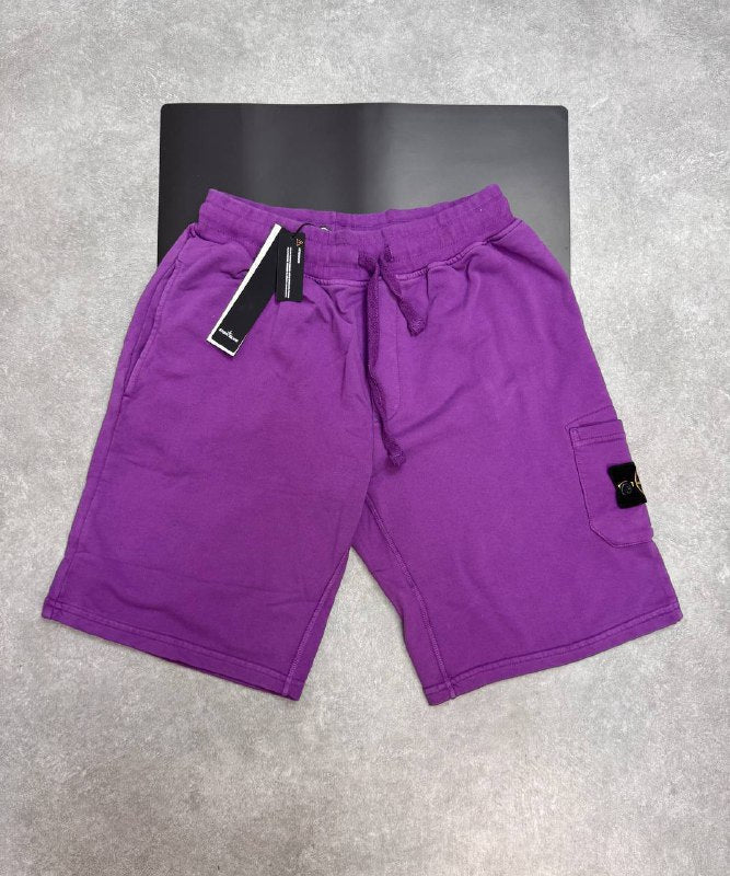 Stone Island Garment-Dyed Fleece Bermuda Cargo Shorts Collection AAA Quality Reps UK