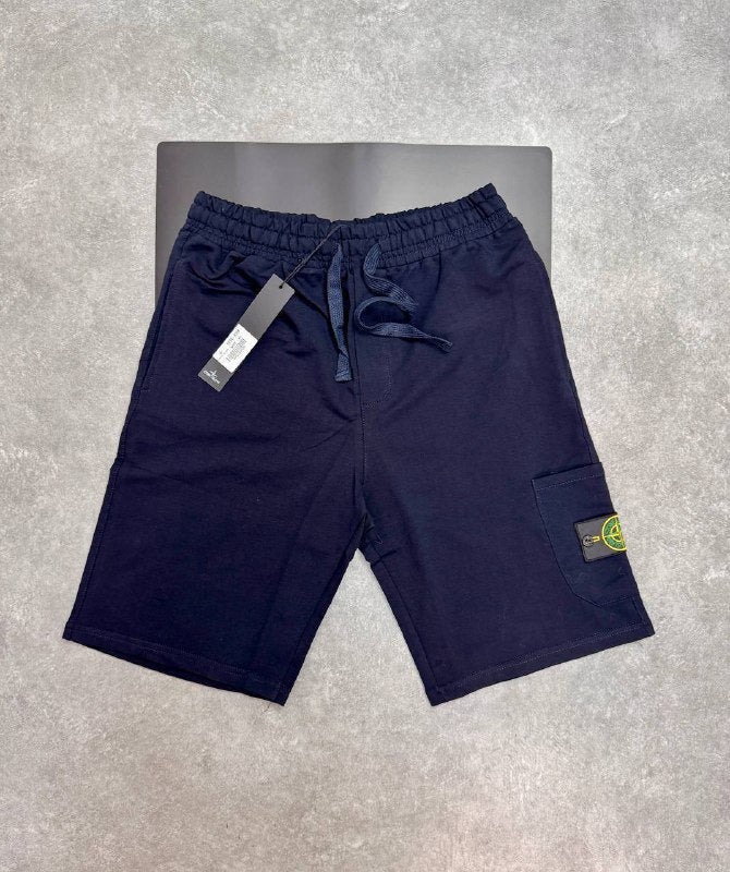 Stone Island Garment-Dyed Fleece Bermuda Cargo Shorts Collection AAA Quality Reps UK