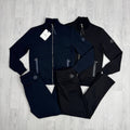Moncler Tonal Rubber Logo Patch Full-Zip Tracksuit Set AAA Quality Reps UK