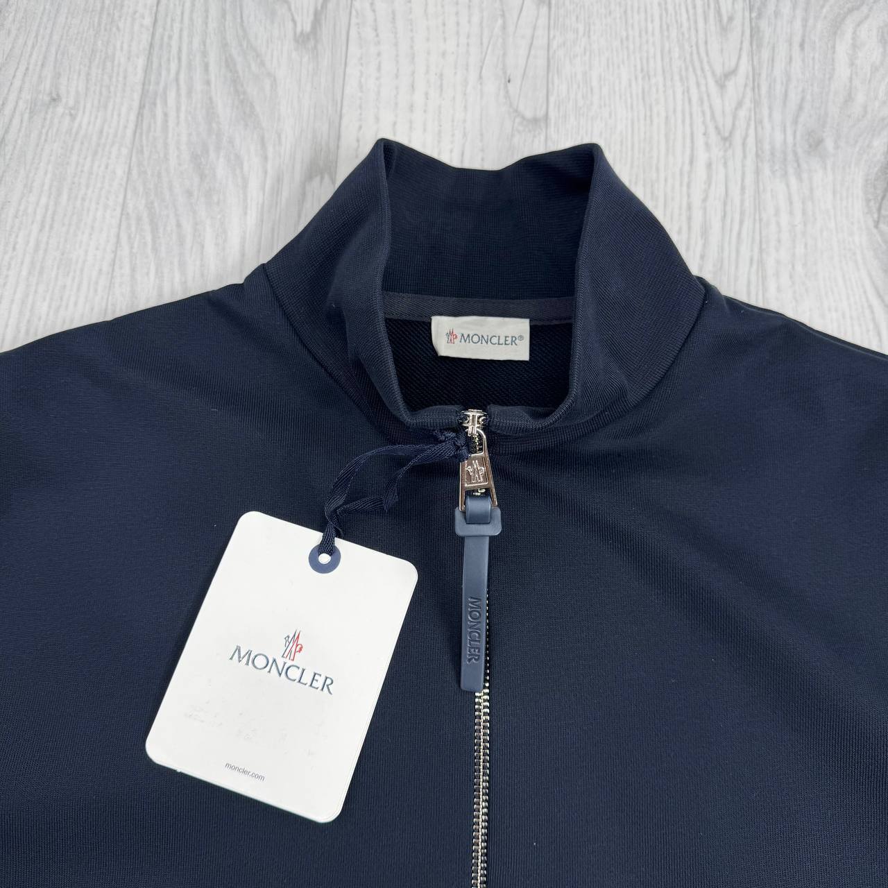 Moncler Tonal Rubber Logo Patch Full-Zip Tracksuit Set AAA Quality Reps UK