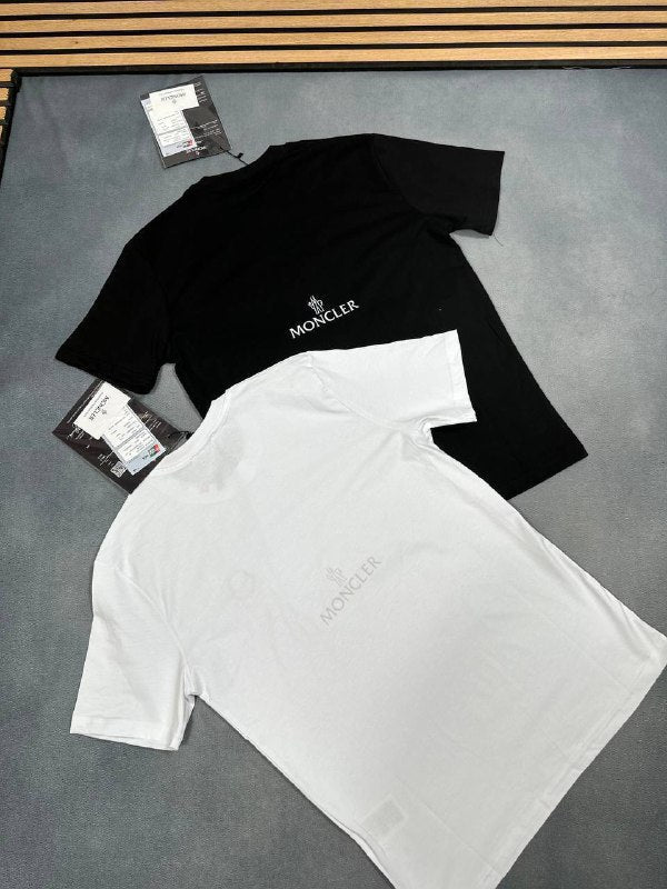 Moncler Tonal Rubber Logo Patch French Tricolor Detail T-Shirts AAA Quality Reps UK