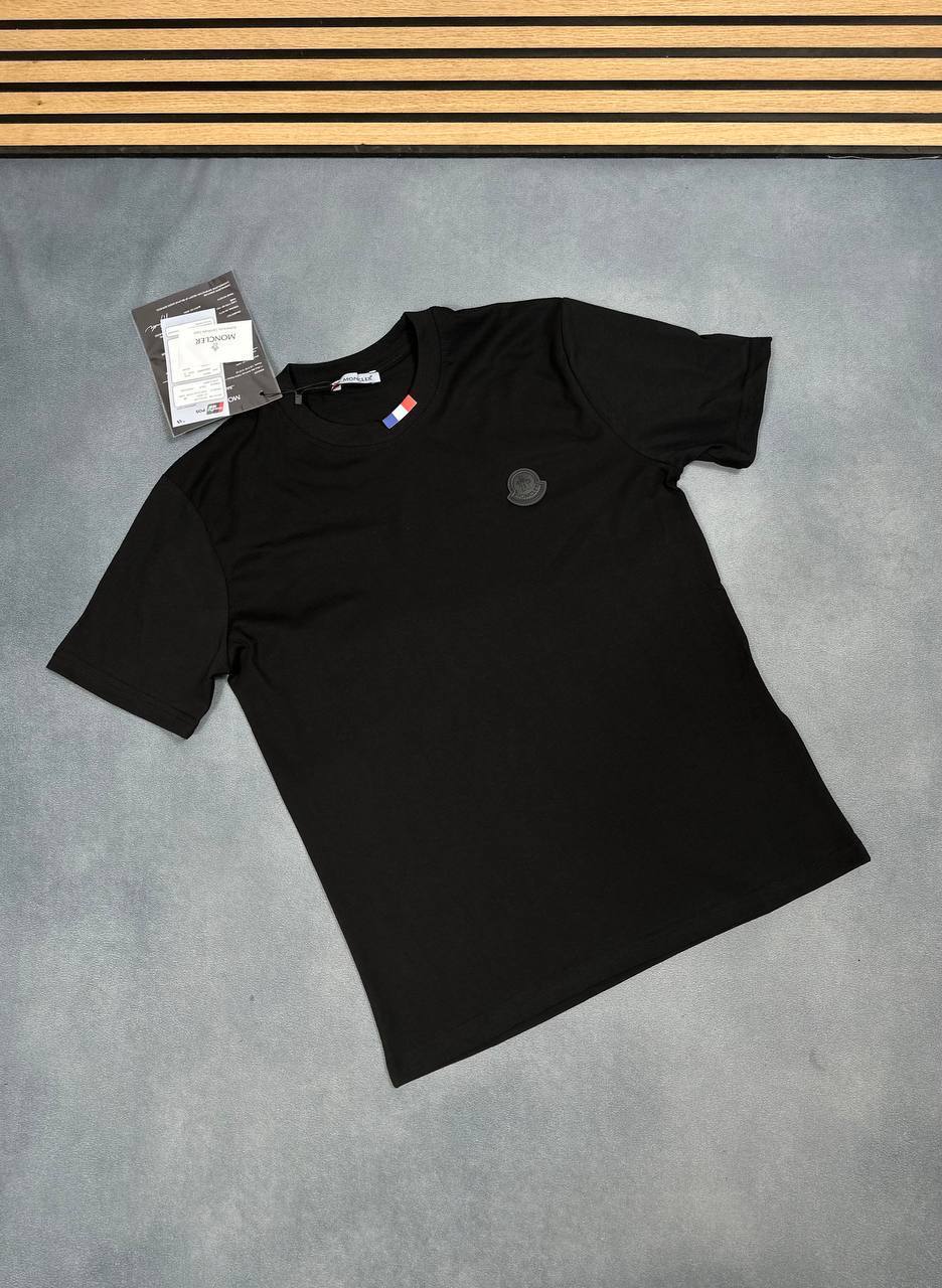 Moncler Tonal Rubber Logo Patch French Tricolor Detail T-Shirts AAA Quality Reps UK