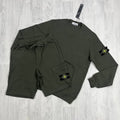 Stone Island Compass Patch Crewneck Sweatshirt and Cargo Shorts Set AAA Quality Reps UK