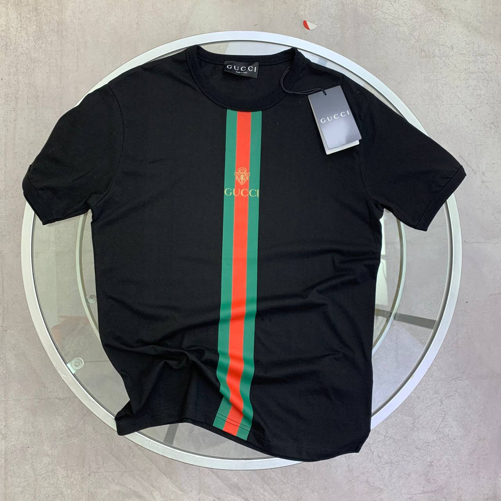 Gucci Cotton Jersey T-Shirt with Print in black AAA Quality UK Reps