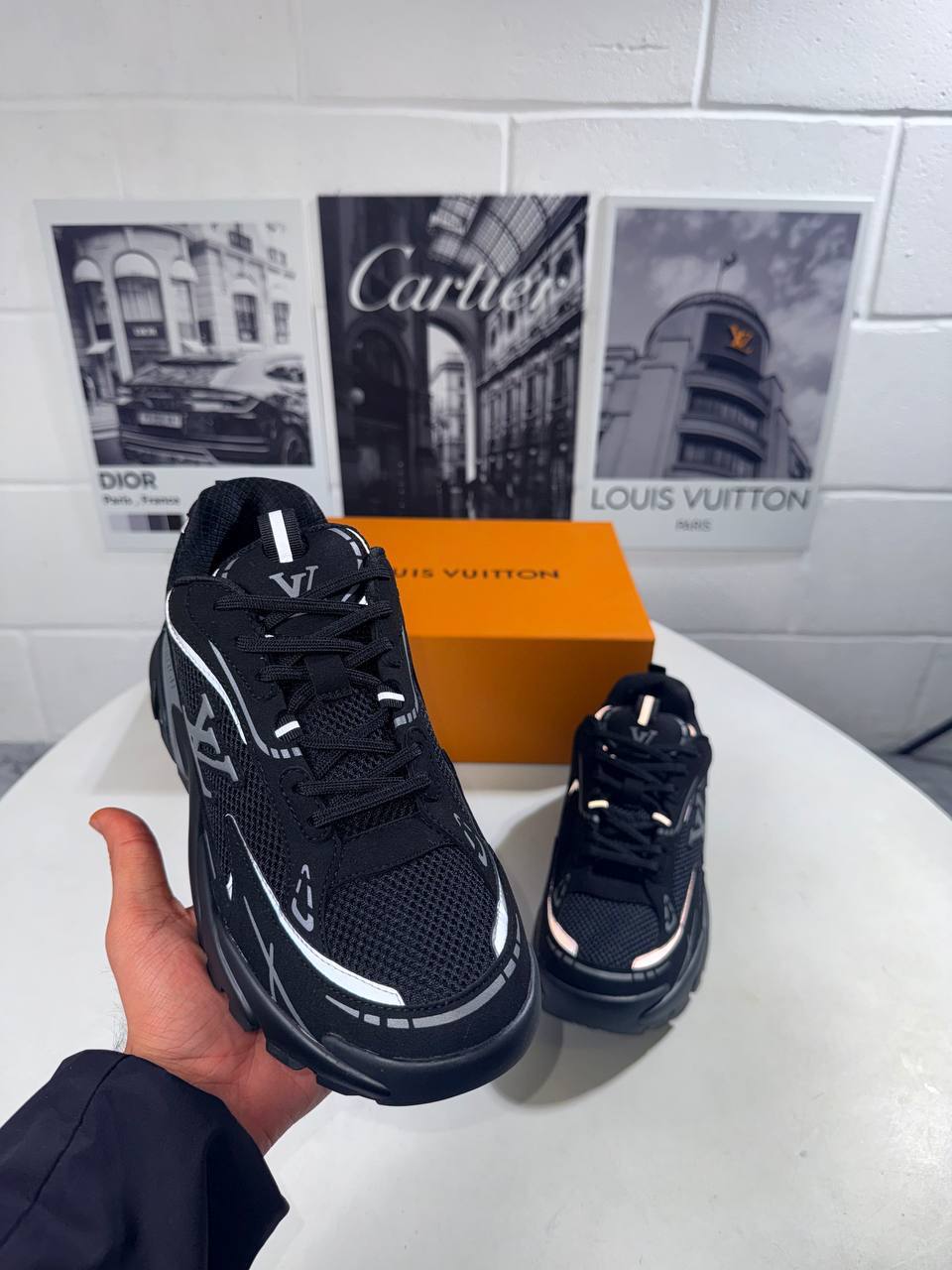 Louis Vuitton LV Runner Tatic Black Sneaker AAA Quality UK Reps