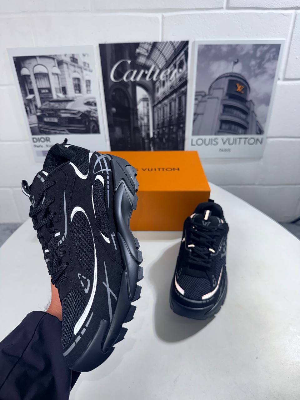 Louis Vuitton LV Runner Tatic Black Sneaker AAA Quality UK Reps