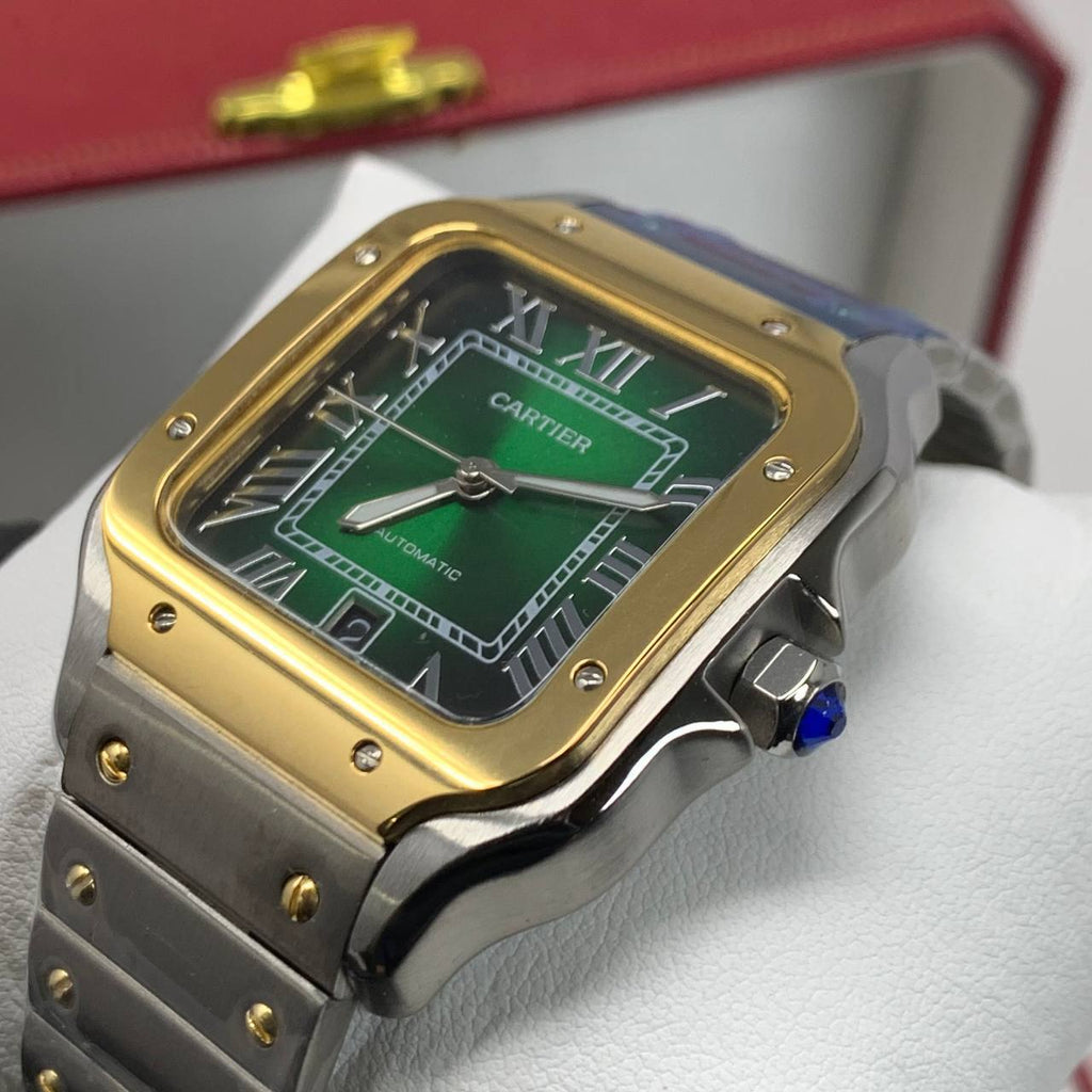Cartier Santos de Cartier Yellow Gold Bezel AAA Quality UK Reps
