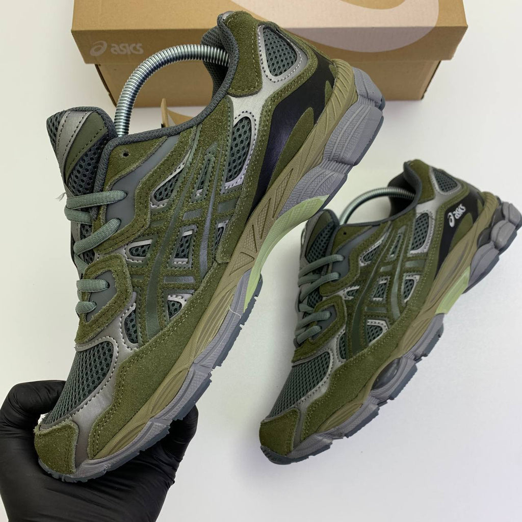 ASICS Gel-NYC Olive Green Mesh AAA Quality UK Reps