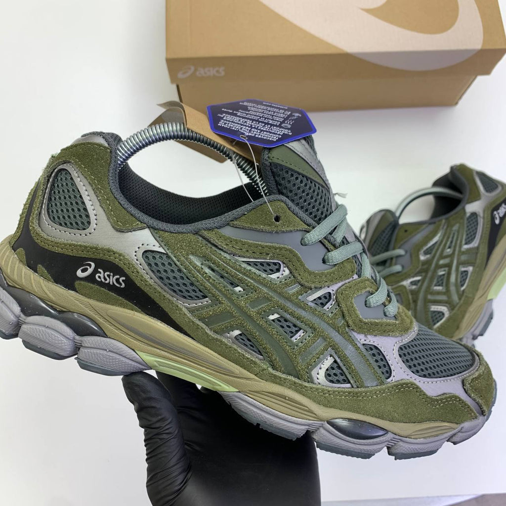 ASICS Gel-NYC Olive Green Mesh AAA Quality UK Reps