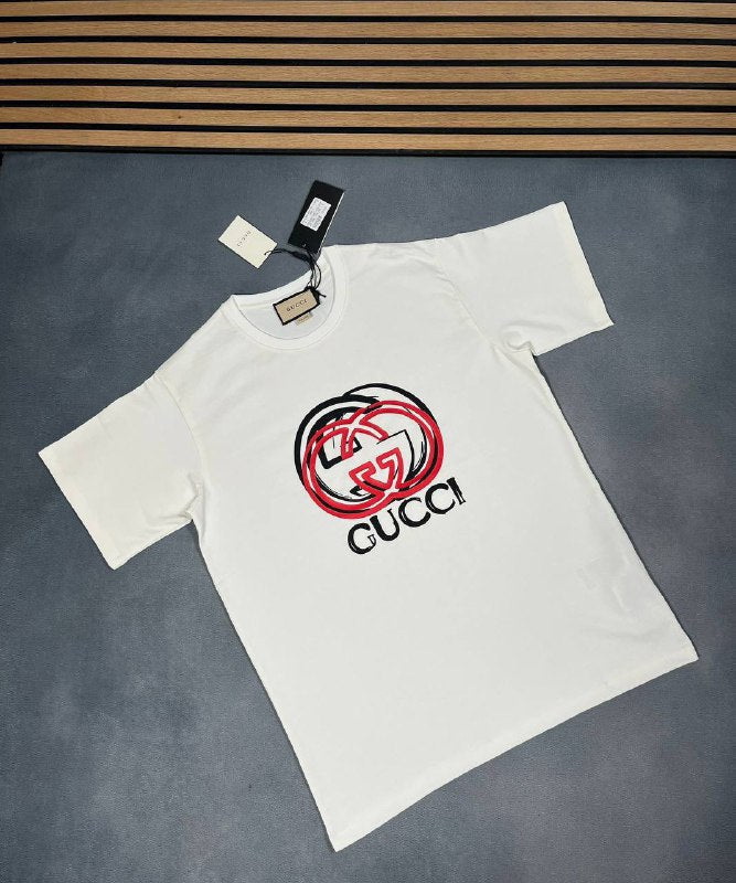 Gucci Interlocking G Graphic Logo T-Shirt UK Reps AAA Quality