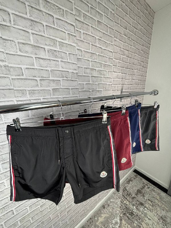 Moncler Logo Patch Swim Trunks UK Reps AAA Quality