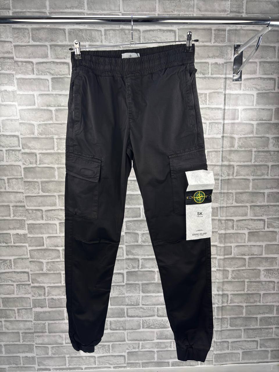 Stone Island black cargo pants UK Reps AAA Quality