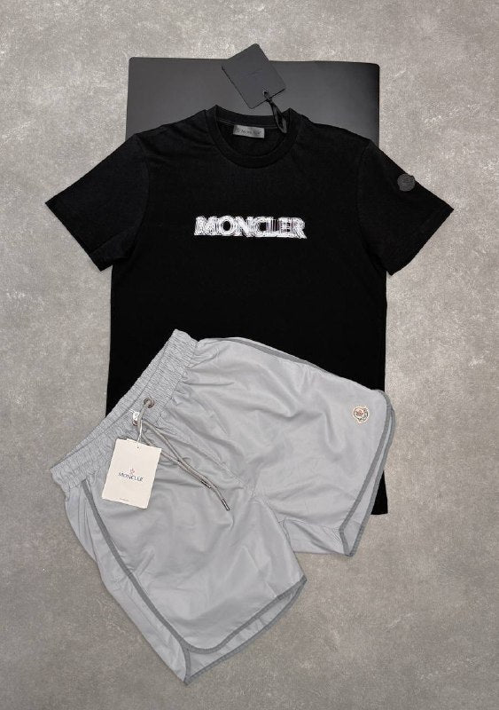 Moncler Men's Matching Luxury Summer Set –  Graphic T-Shirt & Swim Shorts AAA Quality Reps UK