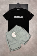 Moncler Men's Matching Luxury Summer Set –  Graphic T-Shirt & Swim Shorts AAA Quality Reps UK