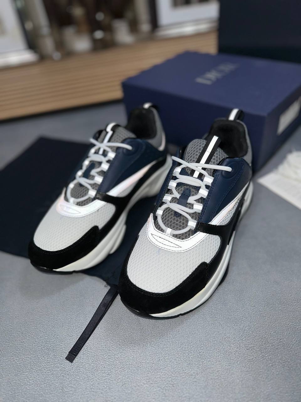 Dior B22 Mesh & Calfskin Sneaker Collection UK Reps AAA Quality